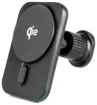 AMiO magnetiline auto telefonihoidik ventilatsiooniavale ja esiklaasile 15W juhtmevaba laadimisega MagSafe &uuml;hilduv
