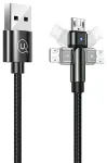 USAMS U60 SJ478 andme- ja laadimiskaabel | USB-A kuni Micro USB | 10W | 1m | must