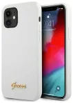 Guess GUHCP12SLSLMGWH iPhone 12 mini 5,4" valge|white k&otilde;va &uuml;mbris Metal Logo Script