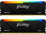 Kingston RAM FURY Beast RGB - 16 GB (2 x 8 GB Kit) - DDR4 3200 DIMM CL16