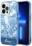 Guess GUHCP14XHGPLHB Porcelain Collection telefoni &uuml;mbris iPhone 14 Pro Max sinine