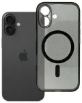 Clear Mag Cover telefoni &uuml;mbris MagSafe toega iPhone 16 must