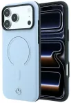 Mercedes Leather 3D telefoni &uuml;mbris MagSafe toega iPhone 18 Pro Max | iPhone 17 Pro Max sinine