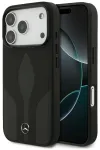 Mercedes Leather The Move MagSafe toega &uuml;mbris telefonile iPhone 17 Pro, must