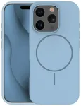 Silicone Thin telefoni &uuml;mbris MagSafe toega iPhone 15 Pro Max sinine