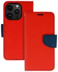 Fancy raamatut&uuml;&uuml;pi telefoni &uuml;mbris iPhone 12 | iPhone 12 Pro punane tumesinine