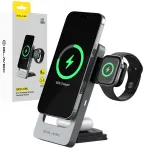Blavec BQI-05 3-in-1 wireless charger | Qi | MagSafe compatible | 15W | silver