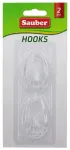 Hooks 2gb 3x4,7cm oval transparent