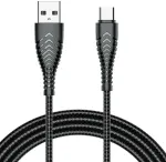 Veger V104 andmeedastus- ja laadimiskaabel | USB-A kuni USB-C | 12W | 1.2m | must