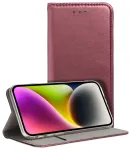 SMART MAGNETO raamatukujuline &uuml;mbris MOTOROLA EDGE 60 FUSION burgundiapunane