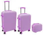 Kapp 3 tk 60L (42x25x64cm) + 43L (36x23x56cm) + 15L (24x17x33cm) roosa kapp