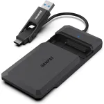 BENFEI SSD ketta korpus 2.5 tolli SATA USB-C USB-A UASP SATA III toega must