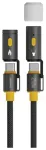 4smarts DigitCord andmeedastus- ja laadimiskaabel | USB-C kuni USB-C | 240W | 1.5m | must