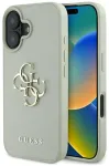 Etui Guess Grained Big 4G Logo Small Classic Logo do iPhone 16 zielony