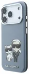 Karl Lagerfeld Semi Wrap Smooth Sketch Bodies telefoni &uuml;mbris MagSafe toega iPhone 18 Pro Max sinine