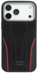 Audi R8 telefoni&uuml;mbris MagSafe toega, iPhone 17 Pro, must-punane