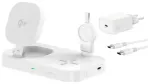 4smarts Trident 3-in-1 wireless charger | Qi 2 | MagSafe compatible | white
