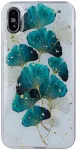 Fusion Gold Glam silikoonist telefoni &uuml;mbris Samsung Galaxy A55 5G (A556) mitmev&auml;rviline (Leaves)