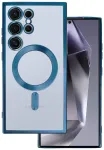 Metallic Magsafe Case &uuml;mbris Samsung Galaxy S24 Blue