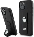Karl Lagerfeld KLHCP15MGSACHPK iPhone 15 Plus | 14 Plus 6.7" |black hardcase Gripstand Saffiano Choupette Pins