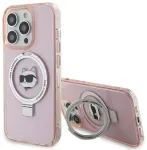 Karl Lagerfeld KLHMP15XHMRSCHP iPhone 15 Pro Max 6.7" pink|pink hardcase Ring Stand Choupette Head MagSafe