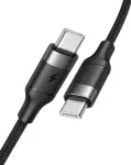 Veger CC02 andmeedastus- ja laadimiskaabel | USB-C kuni USB-C | PD | 100W | 1.5m | must
