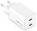 Forever TC-08 reisilaadija | 45W | GaN, PD | USB-C | valge