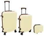 3-osaline sahtlikomplekt 60L (42x25x64cm) + 43L (36x23x56cm) + 15L (24x17x33cm) valge