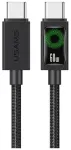 USAMS U92 andmeedastus- ja laadimiskaabel | USB-C kuni USB-C | 60W | 1.2m | must