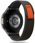 Tech-Protect Nylon nutikella rihm Samsung Galaxy Watch 4/5/5 Pro/6/7/FE jaoks | nailonist | must/oranž