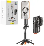 Blavec Selfie Stick Aluminium Coco PRO Mini P-01 Magsafe Auto pop quadripod + remote control + holder 0,48 meetrit (SSCPMP01-MQHB048) must