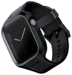 UNIQ Monos nutikella rihm Apple Watch (44/45 mm) jaoks | silikoonist | must
