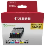 Tindikassettide komplekt Canon PGI-570/CLI-571 0372C006 must/ts&uuml;aan/magenta/kollane 5 tk