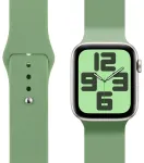 Obal:Me nutikella rihm Apple Watch (42/44/45/46/49 mm) jaoks | silikoonist | roheline