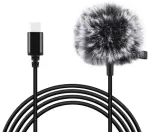 Jack Puluz tie microphone with clip PU425 1.5m USB-C
