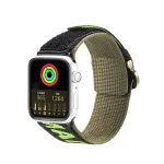 Dux Ducis Outdoor Version nutikella rihm Apple Watch 1/2/3/4/5/6/7/8/9/SE/Ultra (42/44/45/49 mm) jaoks | nailonist | must/roheline