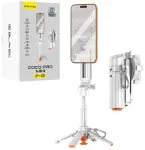 Blavec Selfie Stick Aluminium Coco PRO Mini P-01 Magsafe Automaatne neljajalgne + kaugjuhtimispult + hoidik 0,48 meetrit (SSCPMP01-MQHW048) white