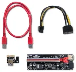 Qoltec Riser PCI-E 1x - 16x | USB 3.0 | ver. 009S Plus | SATA / PCI-E 6 pin