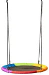 Woody 91417 &uuml;mmarguse istmega kiik (l&auml;bim&otilde;&otilde;t 100cm) vastupidavast materjalist t&auml;iskasvanutele ja lastele alates 3. eluaastast (max 100kg) v&auml;rviline
