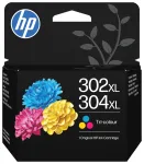 Tindikassett HP No.302XL/304XL (B7RT8AE) CMY 300lki. OEM