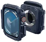 Spigen Rugged Armor nutikella &uuml;mbris Apple Watch Series 10 (46 mm) jaoks | tumesinine