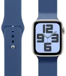 Obal:Me nutikella rihm Apple Watch (42/44/45/46/49 mm) jaoks | silikoonist | sinine