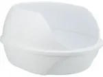Cat litter tray : Trixie Simao cat litter tray, high rim, 48 &times; 30 &times; 58 cm, white