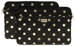 Wonder Sleeve Laptop 17 inches gold polka-dot