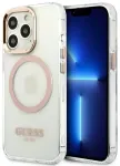 Guess GUHMP13XHTRMD iPhone 13 Pro Max 6,7" złoty|gold hard case Metal Outline Magsafe