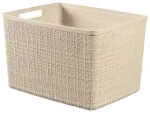 Korv Jute L 20L 36x28x23cm, kreemikat v&auml;rvi