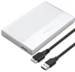 Qoltec alumiiniumist korpus | 2.5" SSD HDD kettale | SATA | USB 3.0 | 5 Gb/s | 2 TB | H&otilde;bedane