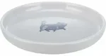 Loomakauss, keraamika &mdash; Trixie Bowl, flat and wide, cat, ceramic, 0.6 l/&oslash; 23 cm