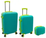 Kapp 3 tk 60L (42x25x64cm) + 43L (36x23x56cm) + 15L (24x17x33cm) roheline