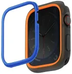UNIQ Moduo nutikella &uuml;mbris Apple Watch Series 4/5/6/7/8/SE/SE2 (44/45 mm) jaoks | oranž/sinine